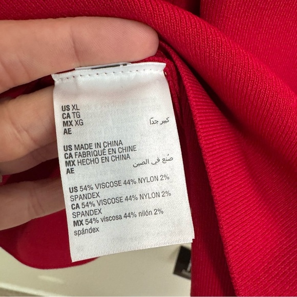 INC International Concepts NWT Holiday Red Blouse - Picture 4 of 5